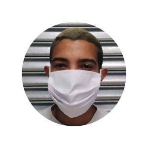 Reusable 3Ply Cloth Face Mask (Cotton) | White
