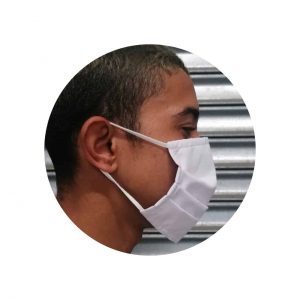 Reusable 3Ply Cloth Face Mask (Cotton) | White