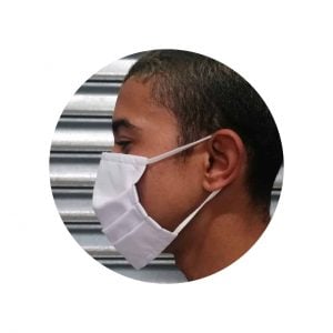 Reusable 3Ply Cloth Face Mask (Cotton) | White